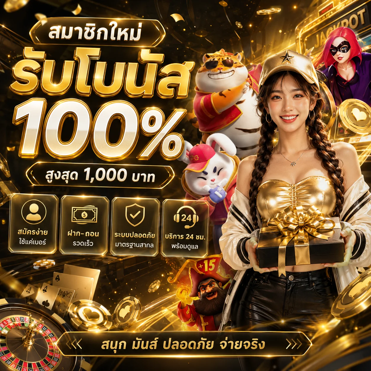 คาสิโนออนไลน์สด SANTA89 บาคาร่า รูเล็ต ไฮโล ดีลเลอร์จริงตลอด 24 ชั่วโมง